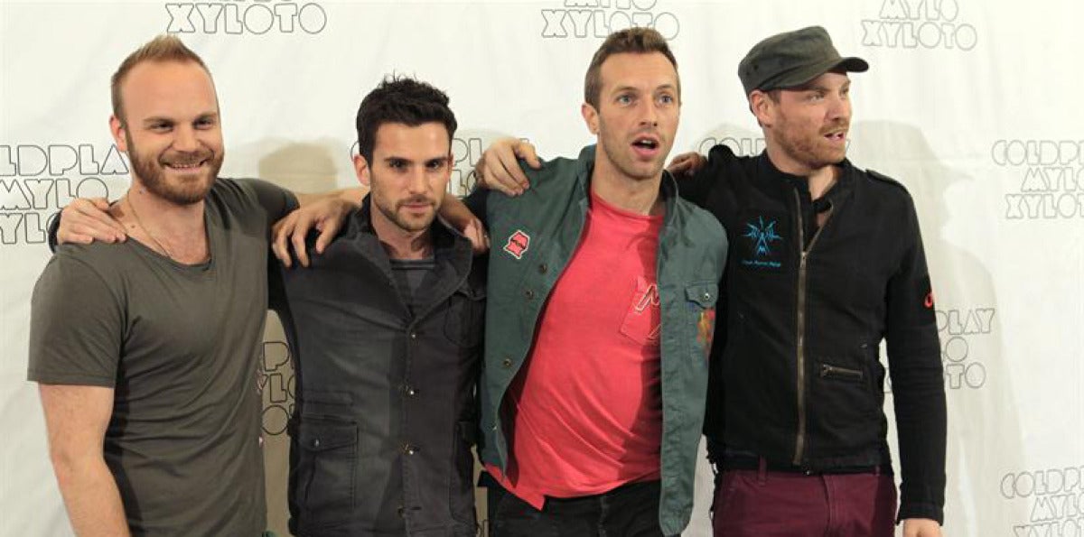 Coldplay posa ante la prensa