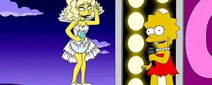 Lady Gaga y Lisa Simpson Lady Gaga y Lisa Simpson