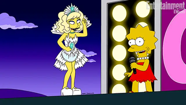 Lady Gaga y Lisa Simpson
