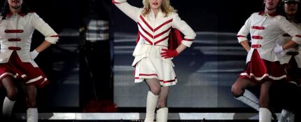 La cantante Madonna, durante el concierto