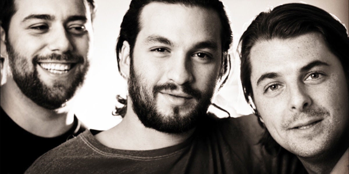 Imagen de archivo del trío sueco Swedish House Mafia.