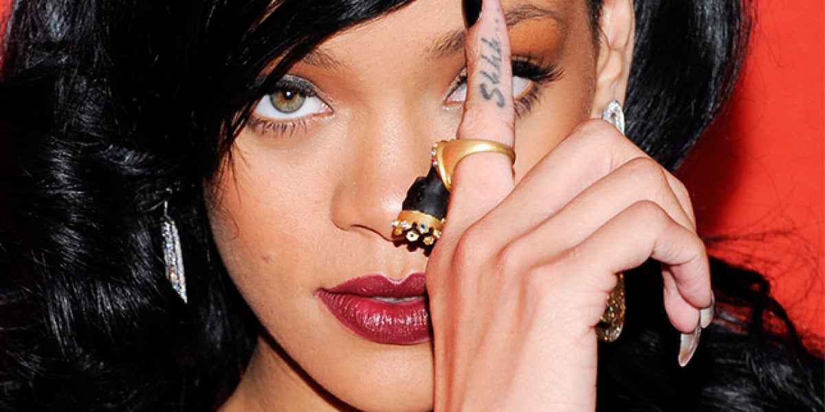 Uno de los tatuajes de Rihanna