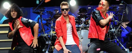 Justin Bieber en el concierto Jingle Ball 2012