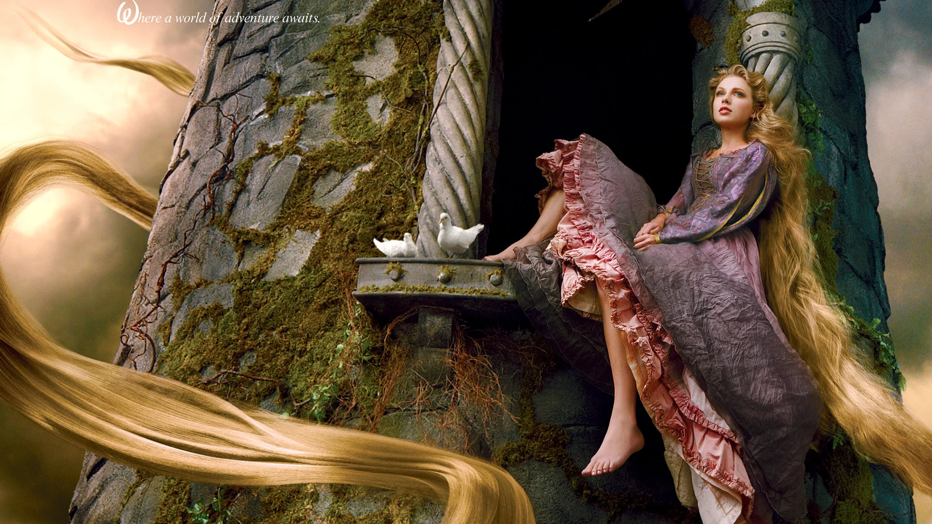 Taylor Swift convertida en la princesa Rapunzel por Annie Leibovitz Taylor Swift convertida en la princesa Rapunzel por Annie Leibovitz