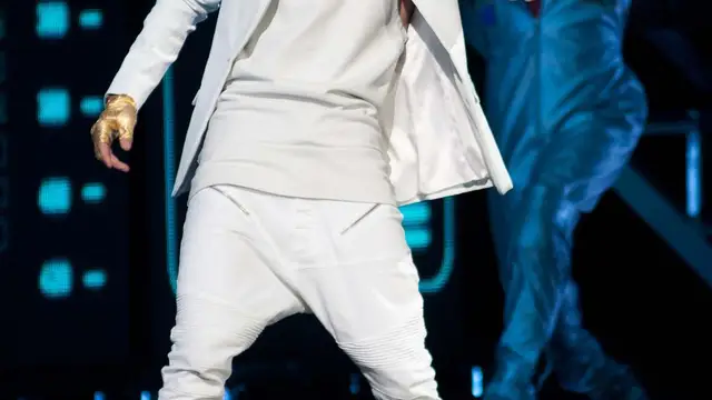 Justin Bieber durante uno de sus últimos conciertos