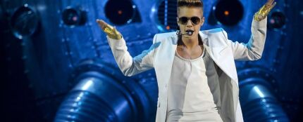Justin Bieber durante su concierto en Madrid