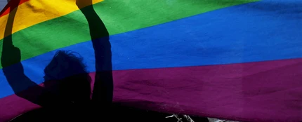 Imagen de archivo de una bandera LGTBI Imagen de archivo de una bandera LGTBI
