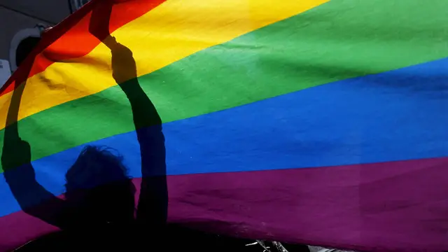 Imagen de archivo de una bandera LGTBI