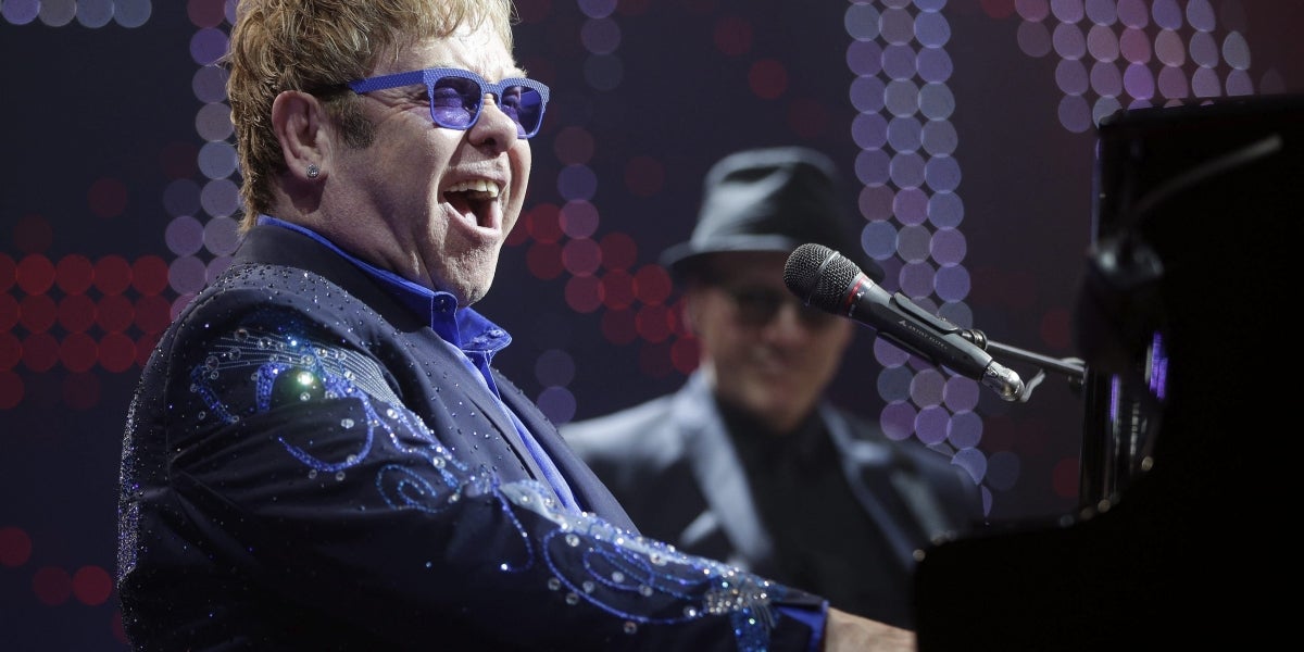 El músico británico Elton John