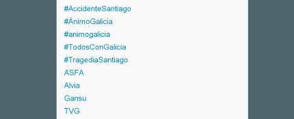 El accidente de Santiago copa los &#39;Trending Topics&#39; en Twitter
