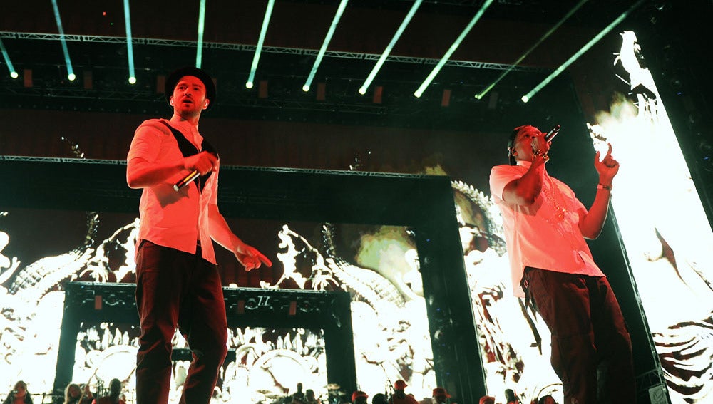 Justin Timberlake y Jay-Z de concierto en California