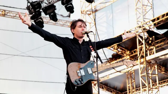 Alex Kapranos durante un concierto en 2013