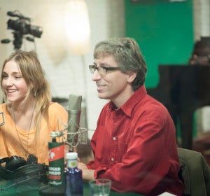 Ariadna Castellanos y David Trueba en ULLM Ariadna Castellanos y David Trueba en ULLM