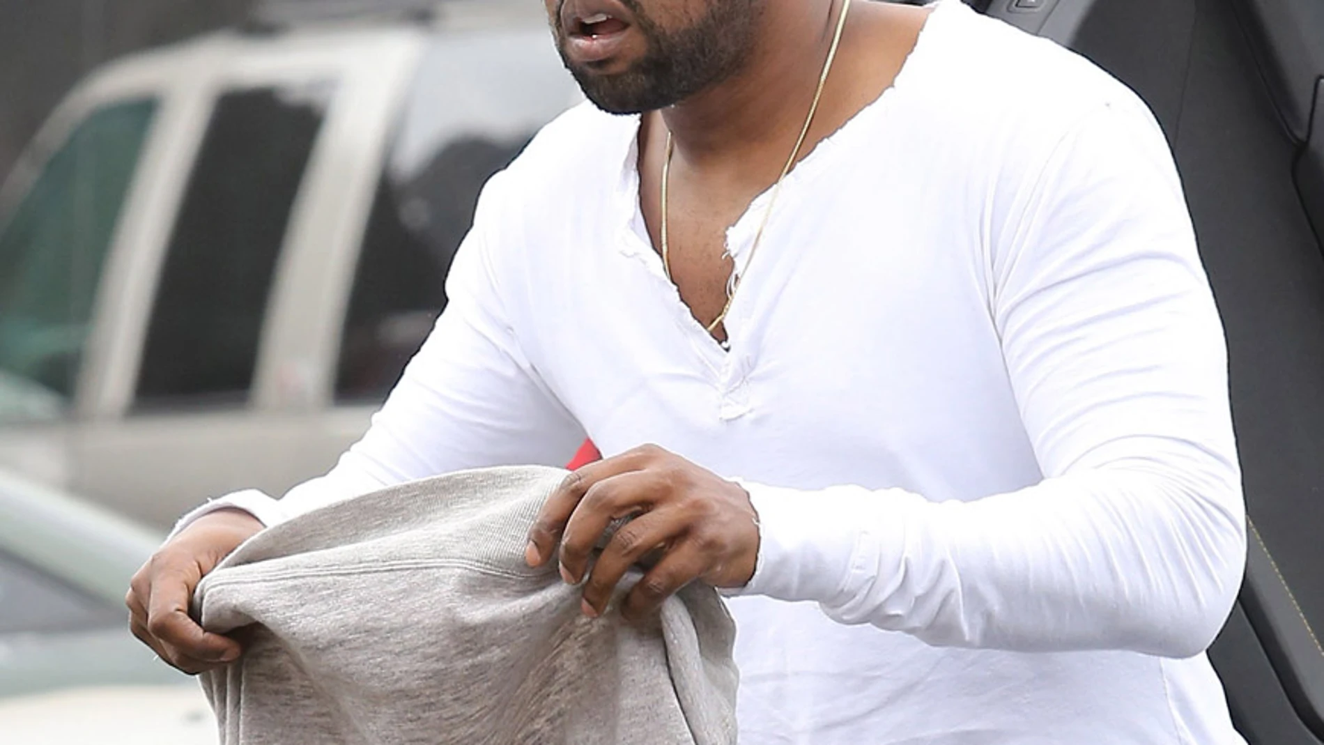 Kanye West con cara de pocos amigos Kanye West con cara de pocos amigos