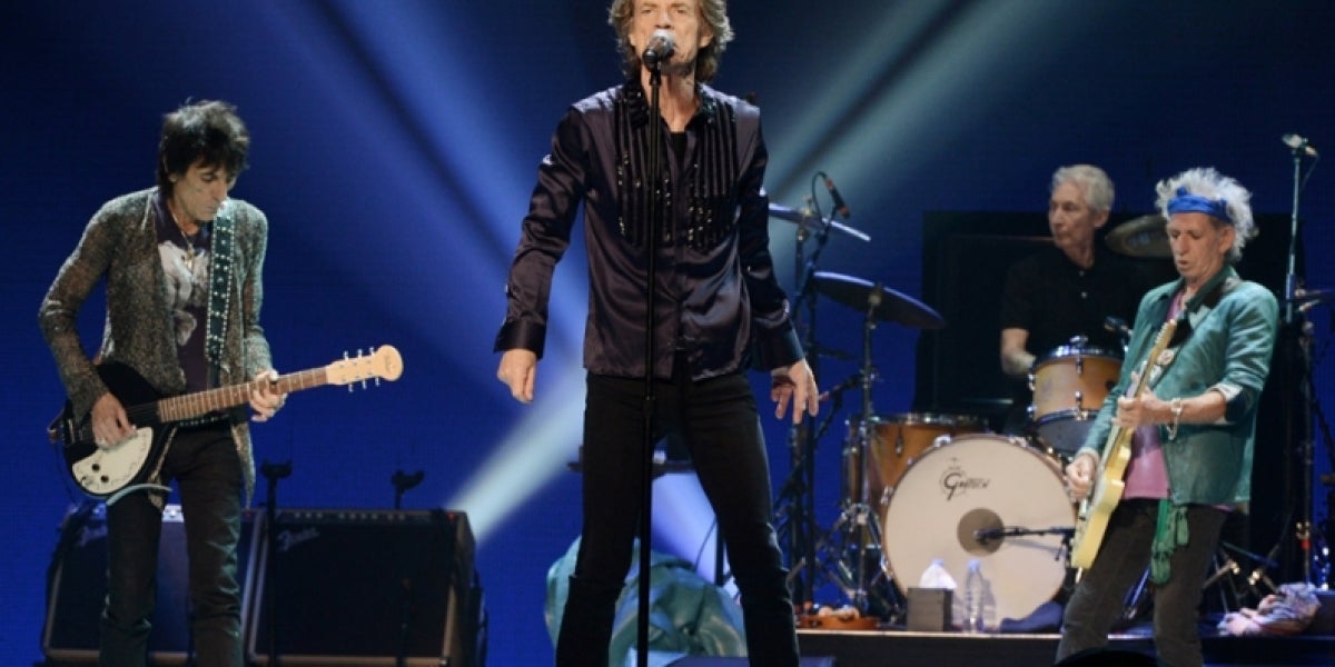 Los Rolling Stones en uno de sus últimos conciertos