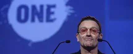 El cantante Bono en el congreso del PP El cantante Bono en el congreso del PP