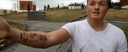 Stian Ytterdahl y su tatuaje Stian Ytterdahl y su tatuaje