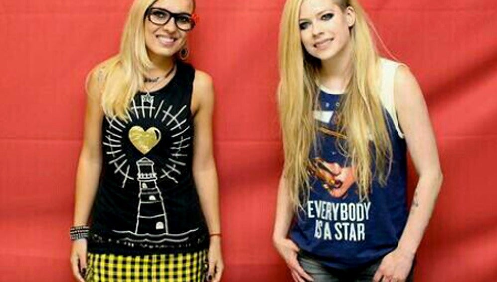 Avril Lavigne con sus fans