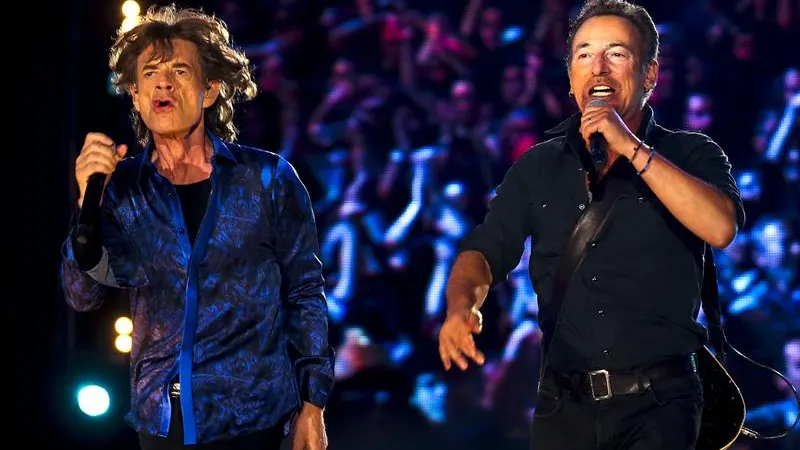 Mick Jagger y Bruce Springsteen Mick Jagger y Bruce Springsteen
