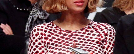 Beyonc&eacute; luciendo su nuevo corte de pelo