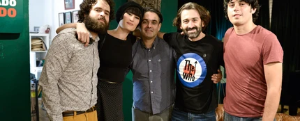 El grupo The limboos junto a Javier Limón en ULLM El grupo The limboos junto a Javier Limón en ULLM