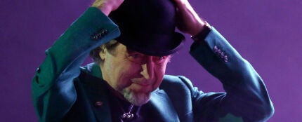 Joaquín Sabina, en su concierto de anoche en Madrid