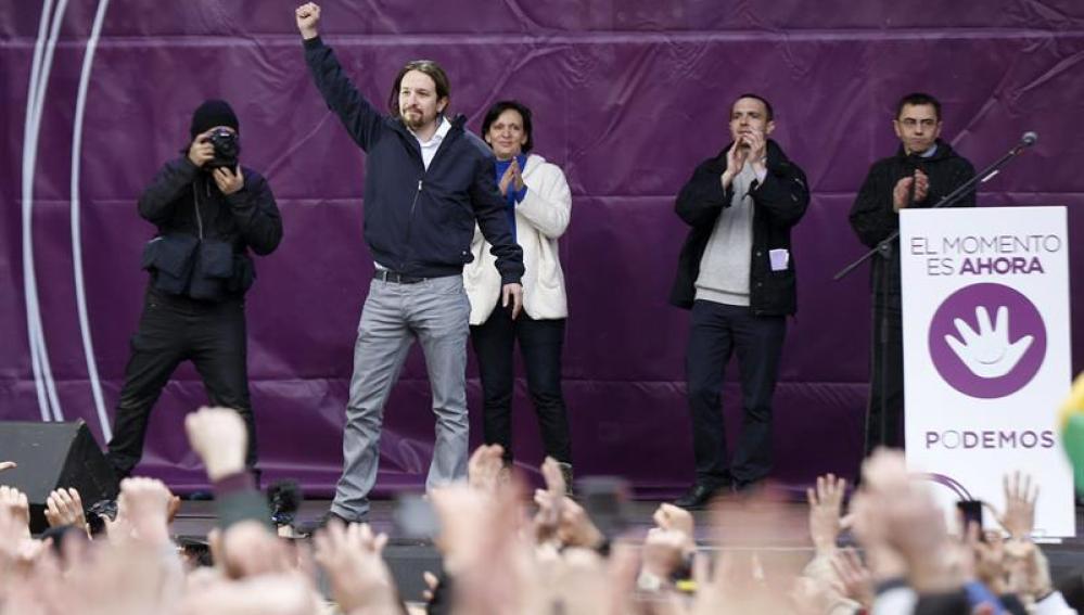 Pablo Iglesias, en la 'Marcha del cambio'