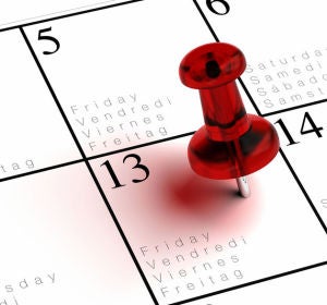 Viernes 13 en el calendario Viernes 13 en el calendario