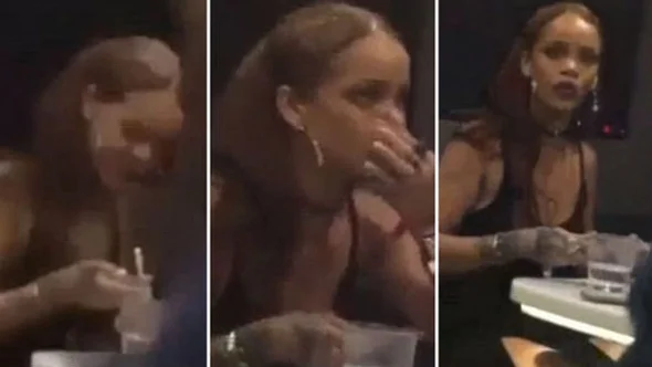 Rihanna consumiendo coca&iacute;na
