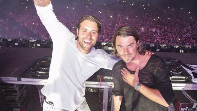 Axwell^Ingrosso durante su sesión en el Barcelona Beach Festival 2015