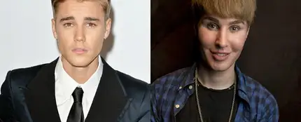 Justin Bieber y su doble Justin Bieber y su doble