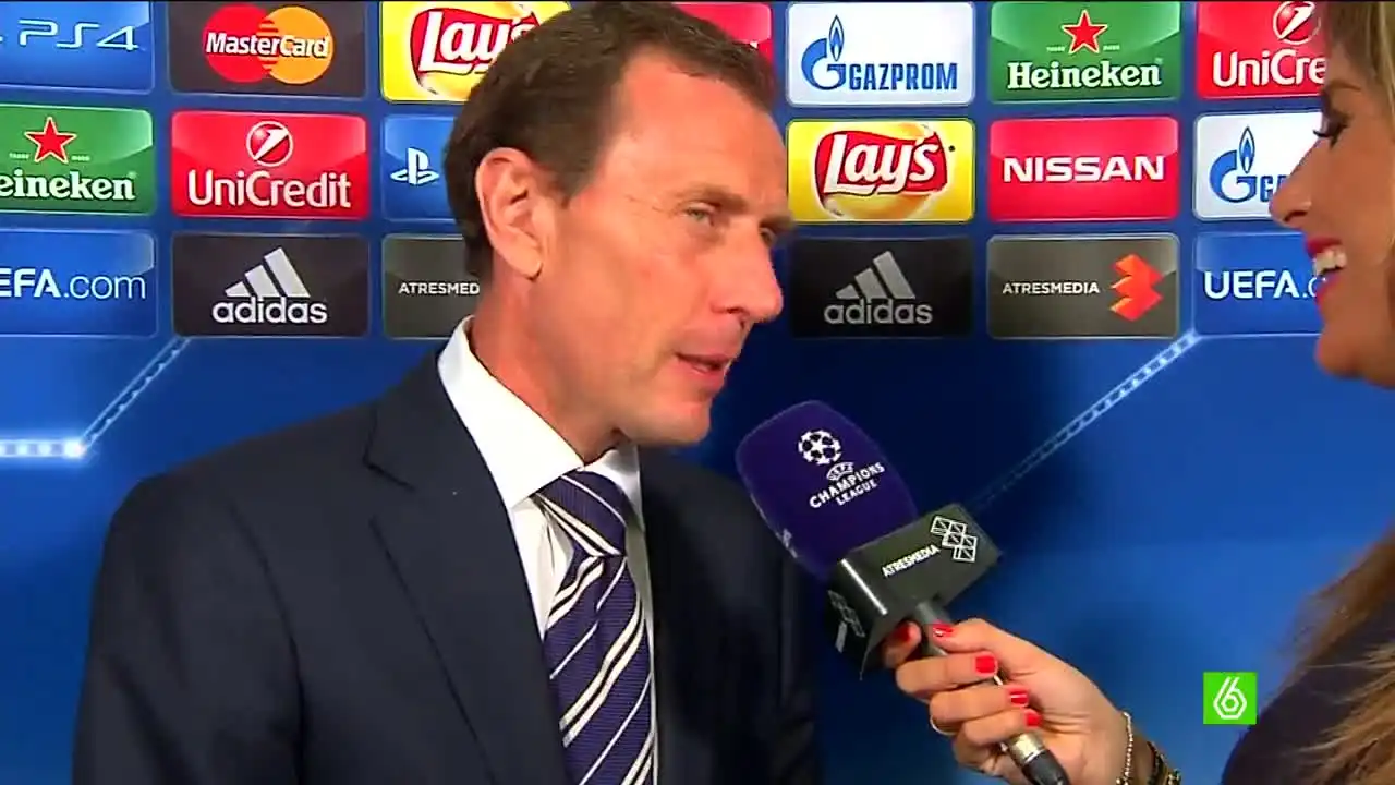 Emilio Butragueño, durante una entrevista Emilio Butragueño, durante una entrevista