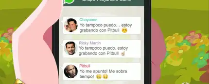 El grupo de whatsapp de Alejandro Sanz El grupo de whatsapp de Alejandro Sanz