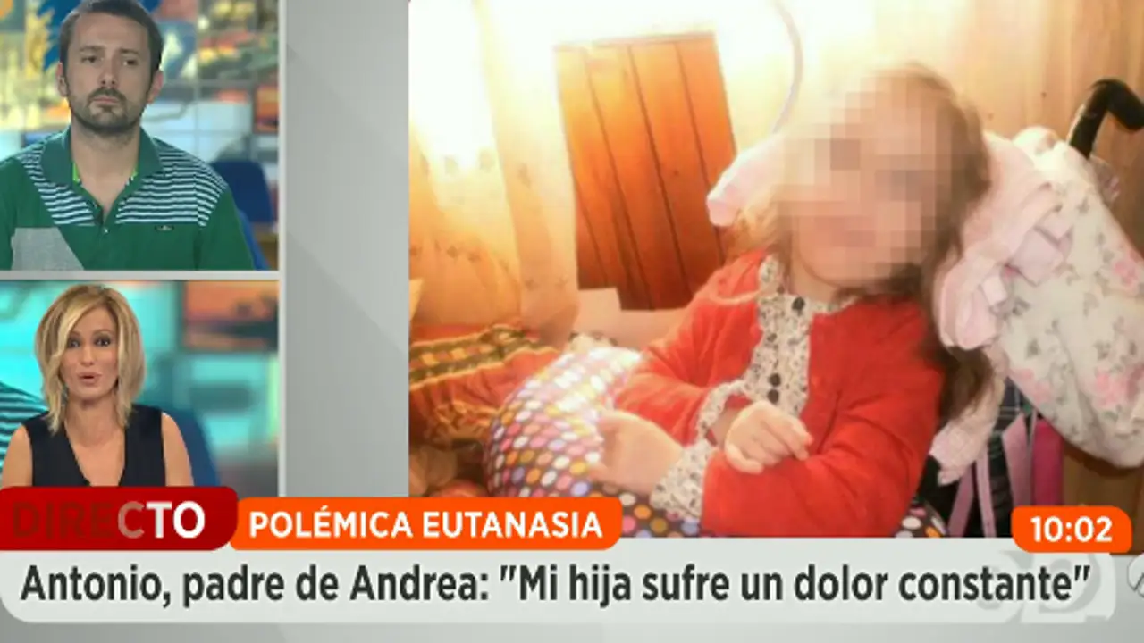 Los padres de Andrea piden una muerte digna para su hija Los padres de Andrea piden una muerte digna para su hija