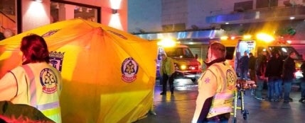 Un hospital de campaña montado en la Puerta del Sol Un hospital de campaña montado en la Puerta del Sol