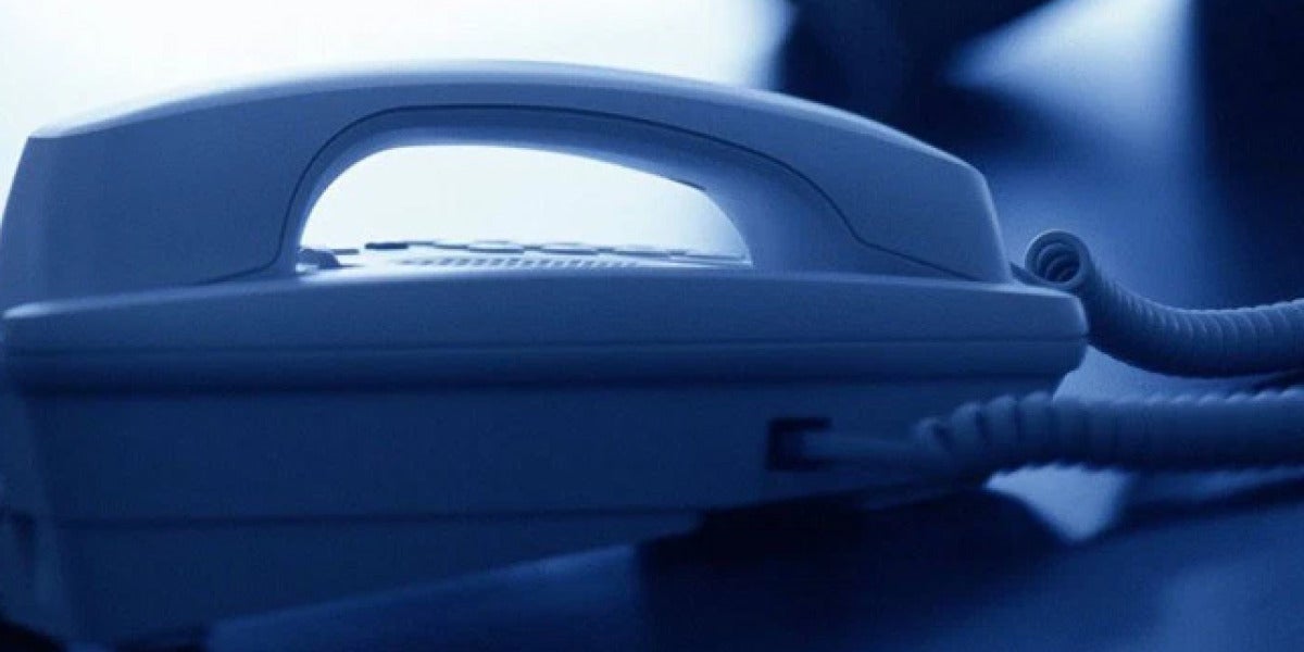 Imagen de un teléfono colgado