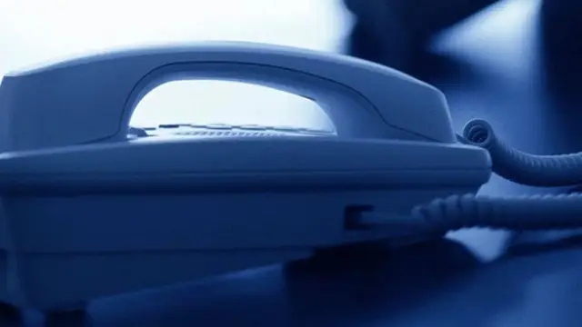 Imagen de un teléfono colgado