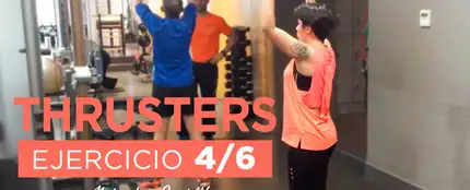 Rutina 1 - Ejercicio 4/6 Thrusters Rutina 1 - Ejercicio 4/6 Thrusters