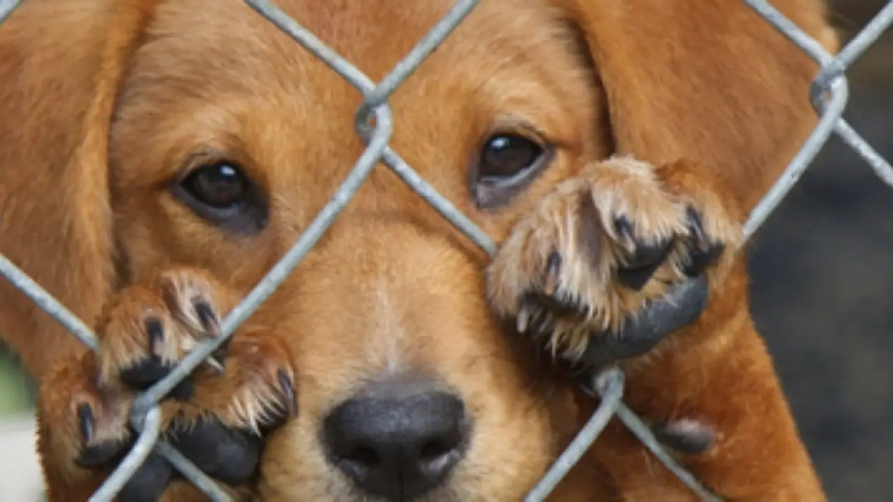 Un perro abandonado Un perro abandonado