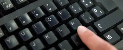 Teclado de un ordenador. Teclado de un ordenador.