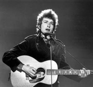 Bob Dylan, durante un concierto en la gira de 1967 Bob Dylan, durante un concierto en la gira de 1967