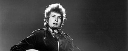 Bob Dylan, durante un concierto en la gira de 1967