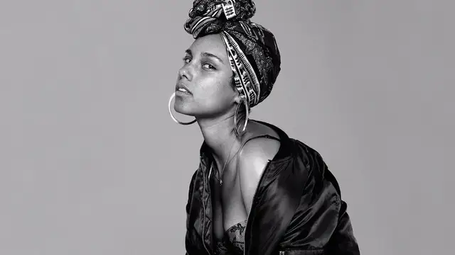 Alicia Keys sin maquillar