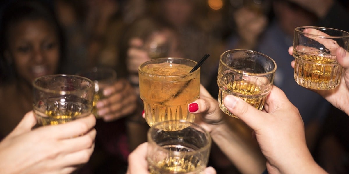 Copas de alcohol