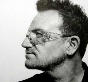 Bono de U2, ¿pintura o fotografía? Bono de U2, ¿pintura o fotografía?