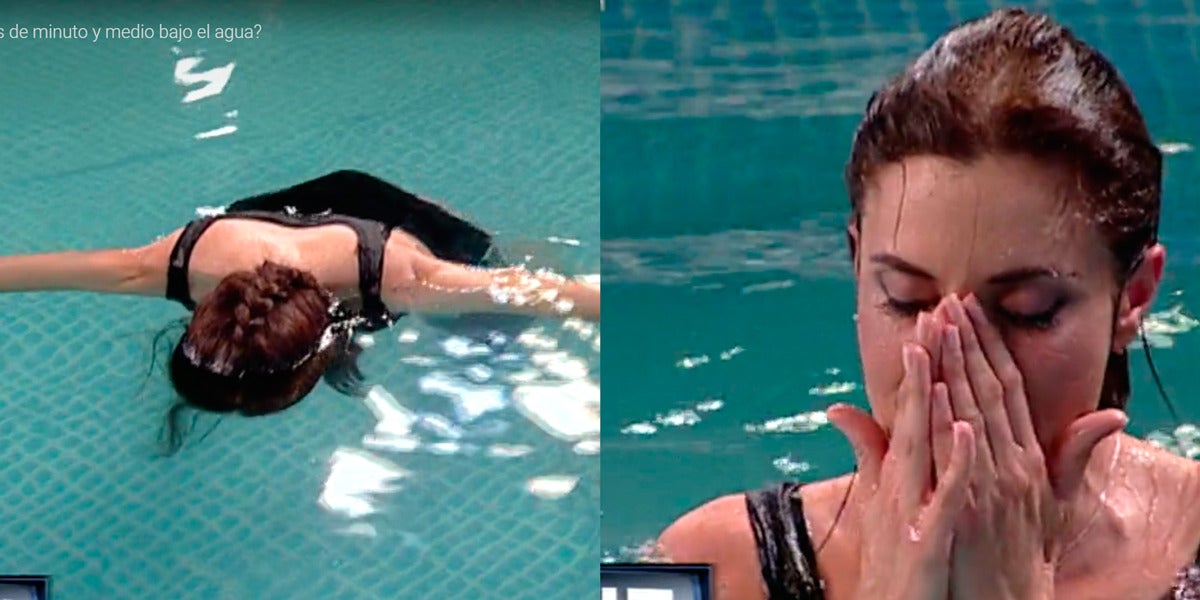 Prueba de apnea de Pilar Rubio en El Hormiguero