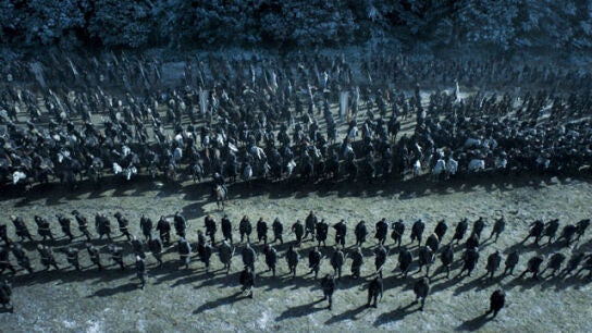 Momento de la batalla en el noveno capítulo de Juego de Tronos