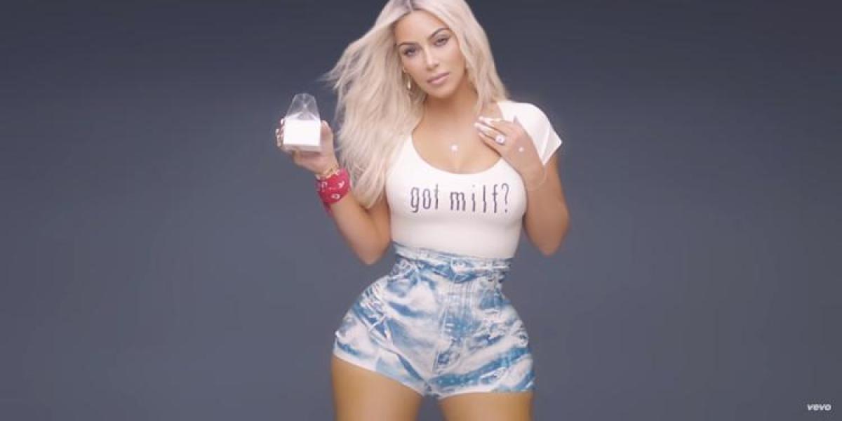 La polémica cintura de Kim Kardashian en el vídeo de 'M.I.L.F.$'