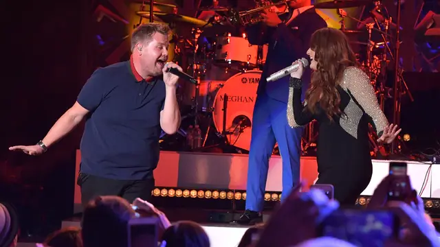 James Corden y Meghan Trainor