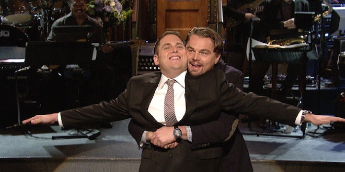 Jonah Hill y Leonardo DiCaprio